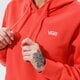 Moteriškas džemperis VANS DŽEMPERIS SU GOBTUVU WM FLYING V BF FT HOODIE HOT CORAL vn0a5ar4lm31 spalva oranžinė