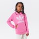 Vaikiškas džemperis ADIDAS DŽEMPERIS SU GOBTUVU TREFOIL HOODIE GIRL hk0271 spalva rožinė