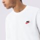 Vyriški marškinėliai NIKE MARŠKINĖLIAI SPORTSWEAR CLUB ar4997-100 spalva balta