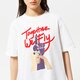 Moteriški marškinėliai NIKE MARŠKINĖLIAI W NK TEE BF SWSH FLY NBA dr2595-100 spalva balta