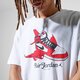 Vyriški marškinėliai JORDAN MARŠKINĖLIAI M J BRAND GRAPHIC SS CREW cn3596-100 spalva balta