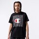 Vyriški marškinėliai CHAMPION MARŠKINĖLIAI ALL OVER SQUARE TEE 215281kk001 spalva juoda