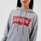 Moteriškas džemperis LEVI'S DŽEMPERIS SU GOBTUVU   GRAPHIC STANDARD HOODIE 18487-0020 spalva pilka