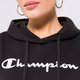 Moteriškas džemperis CHAMPION DŽEMPERIS SU GOBTUVU HOODED SWEATSHIRT 115687kk001 spalva juoda