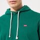 Vyriškas džemperis LEVI'S DŽEMPERIS SU GOBTUVU NEW ORIGINAL HOODIE 345810023 spalva žalia