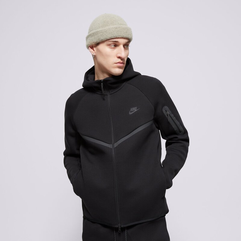 NIKE DŽEMPERIS SU GOBTUVU   M NK TCH FLC FZ WR HOODIE