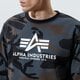Vyriškas džemperis ALPHA INDUSTRIES DŽEMPERIS BASIC SWEATER CAMO 178302c-125 spalva rusvai žalsva