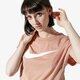 Moteriški marškinėliai NIKE MARŠKINĖLIAI W NSW SWSH MARŠKINĖLIAI CROP SS ar3064-605 spalva daugiaspalvė