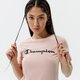 Moteriški marškinėliai CHAMPION MARŠKINĖLIAI CREWNECK MARŠKINĖLIAI 113223ps157 spalva rožinė