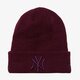 Vaikiška kepurė NEW ERA KEPURĖ  ŽIEMINĖ WAFFLE KNIT ESS NY YANKEES KNIT ESS 80524590 spalva tamsiai raudona