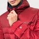 Vyriška žieminė striukė CHAMPION STRIUKĖ  ŽIEMINĖ HOODED JACKET 218073rs506 spalva tamsiai raudona