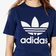 Moteriški marškinėliai ADIDAS MARŠKINĖLIAI SS TREFOIL TEE ADICOLOR dv2599 spalva tamsiai mėlyna