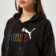 Moteriškas džemperis PUMA DŽEMPERIS SU GOBTUVU ESS+ RAINBOW HOODIE TR 848429 01 spalva juoda
