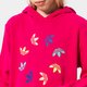 Vaikiškas džemperis ADIDAS DŽEMPERIS SU GOBTUVU HOODIE GIRL he4780 spalva rožinė
