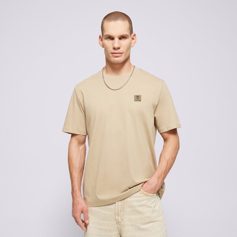 TIMBERLAND MARŠKINĖLIAI SHORT SLEEVE WOVEN BADGE TEE LEMON P