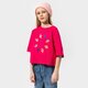 Vaikiški marškinėliai ADIDAS MARŠKINĖLIAI CROPPED TEE GIRL he4776 spalva rožinė