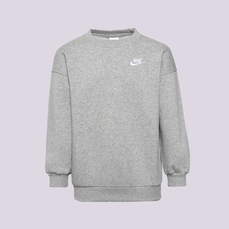 NIKE DŽEMPERIS G NSW CLUB FLC OVRSZD CREW LBR GIRL