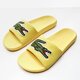 Vyriškos šlepetės LACOSTE CROCO SLIDE 120 2 US 739cma0062p1g spalva geltona