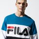 Vyriškas džemperis FILA DŽEMPERIS STRAIGHT BLOCKED CREW 681255a216 spalva mėlyna