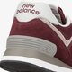 Moteriški kedai NEW BALANCE 574  wl574evm spalva tamsiai raudona