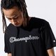 Vyriški marškinėliai CHAMPION MARŠKINĖLIAI LOGO TEE 215280kk001 spalva juoda