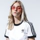 Moteriški marškinėliai ADIDAS MARŠKINĖLIAI 3 STR TEE ed7483 spalva balta