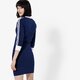 Moteriška ADIDAS SUKNELĖ 3 STRIPES TRENINGASS ADICOLOR dv2609 spalva tamsiai mėlyna