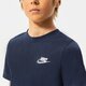 Vaikiški marškinėliai NIKE SMALL LOGO MARŠKINĖLIAI JUNIOR BOY ar5254-451 spalva tamsiai mėlyna