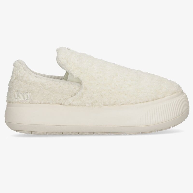 white slip on pumas