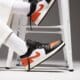 Vaikiški kedai JORDAN AIR 1 LOW  553560081 spalva oranžinė