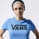 Moteriški marškinėliai VANS MARŠKINĖLIAI FLYING V CREW TEE vn0a3up4ult1 spalva mėlyna