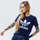 Moteriški marškinėliai ADIDAS MARŠKINĖLIAI TREFOIL TEE gd2314 spalva tamsiai mėlyna