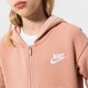 Vaikiškas džemperis NIKE DŽEMPERIS UŽSEGAMAS SU GOBTUVU NIKE CLB FLC GIRL dc7118-609 spalva rožinė