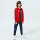 Vaikiškas džemperis ADIDAS DŽEMPERIS UŽSEGAMAS TRACKMARŠKINĖLIAI MM gn7438 spalva raudona