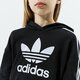 Vaikiškas džemperis ADIDAS DŽEMPERIS SU GOBTUVU CROPPED HOODIE GIRL h32337 spalva juoda