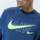 Vyriškas džemperis NIKE DŽEMPERIS M NSW CREW PRNT PACK BB dd9699-410 spalva tamsiai mėlyna