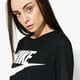 Moteriški marškinėliai NIKE MARŠKINĖLIAI SS W NSW ESSNTL TEE HBR 829747-010 spalva juoda