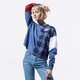 Moteriškas džemperis NIKE DŽEMPERIS W NSW MARŠKINĖLIAI LS PLAID bv4674-469 spalva tamsiai mėlyna