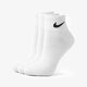 Moteriškos kojinės NIKE KOJINĖS 3PPK QUARTER WHITE sx4706-101 spalva balta