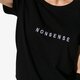 Moteriški marškinėliai CONFRONT MARŠKINĖLIAI SS NONSENSE TEE cf19tsd27002 spalva juoda
