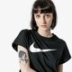 Moteriški marškinėliai NIKE MARŠKINĖLIAI W NSW SWSH MARŠKINĖLIAI CROP SS SPORTSWEAR ar3064-010 spalva juoda