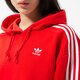 Moteriškas džemperis ADIDAS DŽEMPERIS SU GOBTUVU SHORT HOODIE hc2017 spalva raudona