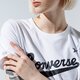 Moteriški marškinėliai CONVERSE MARŠKINĖLIAI WMN   NOVA CENTER FRONT LOGO TEE 10018268-a04 spalva balta