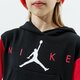 Vaikiškas džemperis JORDAN DŽEMPERIS SU GOBTUVU JUMPMAN BY NIKE HOODIE GIRL 45a761-023 spalva juoda