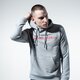 Vyriškas džemperis CHAMPION DŽEMPERIS SU GOBTUVU LOGO HOODY 215496em006 spalva pilka