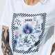 Moteriški marškinėliai VANS MARŠKINĖLIAI WM BORDER FLORAL BF WHITE vn0a5arlwht1 spalva balta
