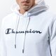 Vyriškas džemperis CHAMPION DŽEMPERIS SU GOBTUVU HOODED SWEATSHIRT 214138ww001 spalva balta