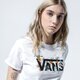 Moteriški marškinėliai VANS MARŠKINĖLIAI WM GREENHOUSE WHITE vn0a4doewht1 spalva balta