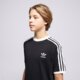 Vaikiški marškinėliai ADIDAS MARŠKINĖLIAI 3STRIPES TEE ix7626 spalva juoda