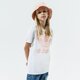 Vaikiški marškinėliai ADIDAS MARŠKINĖLIAI GIRLS' TREFOIL BOYFRIEND GIRL h35618 spalva balta